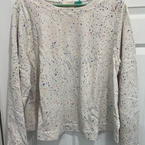 Anthropologie Maeve 1X Spatter Print Sweatshirt